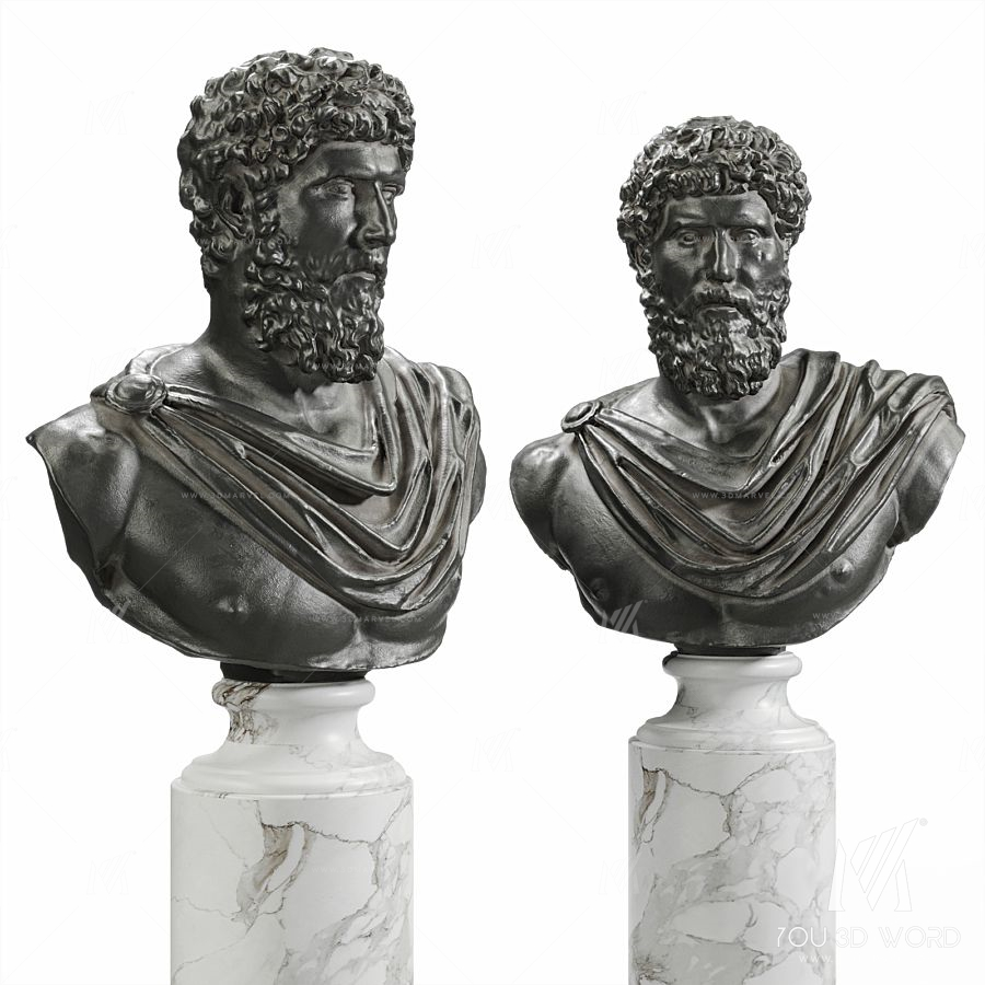 Lucius Verus Bust Black